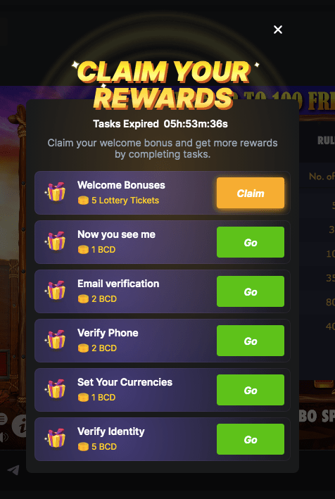 bc game no deposit bonus rewards