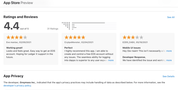 anchor user reviews appstore