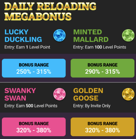 daily free spins ducky luck casino
